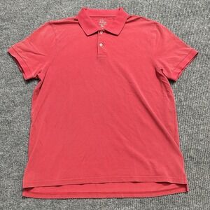 J Crew Mens Classic Polo Size XL Red Short Sleeve